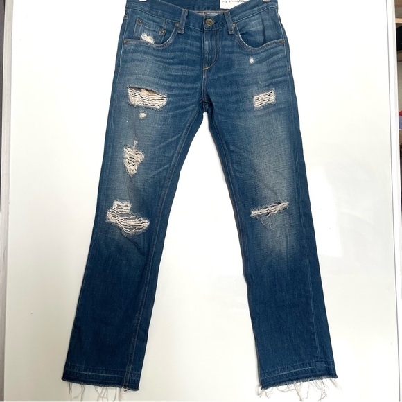 Rag & Bone Jeans Size 23 distressed - Picture 1 of 11
